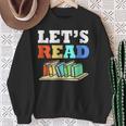 Retro Reading Teacher Book Lover Let's Read Sweatshirt Gifts for Old Women Retro Reading Teacher Book Lover Let's Read Sweatshirt Gifts for Old Women