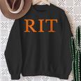Rochester Institute Of Technology Rit Orange Type スウェットシャツ 年配の女性への贈り物