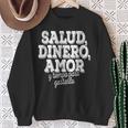 Salud Dinero Amor Y Tiempo Para Gastarlo スウェットシャツ 年配の女性への贈り物