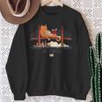San Francisco Big Cat Reading Book Golden Gate Bridge Sweatshirt Gifts for Old Women