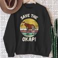 Save The Okapi コンゴキリン オカピ スウェットシャツ 年配の女性への贈り物