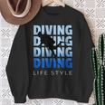Scuba Diving Gearcuba Diving Equipment Dive スウェットシャツ 年配の女性への贈り物