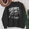 Shrimps Is Bugs Memeeafood Lovers ファン スウェットシャツ 年配の女性への贈り物