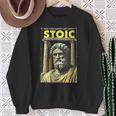 Stoic Philosophy Vintage Book Cover Stoicism Philosopher Sweatshirt Gifts for Old Women