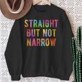 Straight But Not Narrow レインボー Lgbtq Ally スウェットシャツ 年配の女性への贈り物