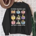 Summer Reading 2026 Unearth A Story Dinosaur Books Readers Sweatshirt Gifts for Old Women