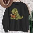 T-Rex Dinosaur Reading Book Nerd Sweatshirt Gifts for Old Women T-Rex Dinosaur Reading Book Nerd Sweatshirt Gifts for Old Women