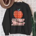 Teach Love Inspire Valentines Day Book 6th Grade Teacher Sweatshirt Gifts for Old Women