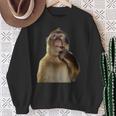 Thinking Monkey Meme スウェットシャツ 年配の女性への贈り物