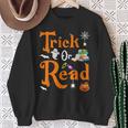 Trick Or Read Halloween Books Reading Lover Reader Sweatshirt Gifts for Old Women