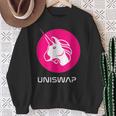Uniswap Dex、Crypto Defi、分散型アプリケーション交換 スウェットシャツ 年配の女性への贈り物