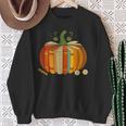 Vintage Book Pumpkin Autumn Fall Librarians Bookworm Teacher Sweatshirt Gifts for Old Women
