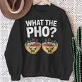 What The Pho 一緒にフォーを食べよう ベトナム旅行 ヌードルスープ フォーラバーズ スウェットシャツ 年配の女性への贈り物