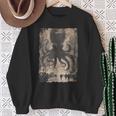 Y2k Hip Hop Fashionヒップホップ メンズ レディース ストリートウェア レトロホラー モンスター タコ スウェットシャツ 年配の女性への贈り物