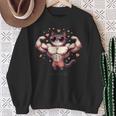 【面白tシャツ】マッチョ猫 面白い おもしろ 服 ネタ スウェットシャツ 年配の女性への贈り物