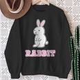 うさぎ Rabbit『ハロー』兎【どうぶつフレンズ】グッズ ゆるくて かわいい イラスト スウェットシャツ 年配の女性への贈り物