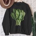 ほうれん草 野菜モチーフ イラスト ほうれん草 スウェットシャツ 年配の女性への贈り物