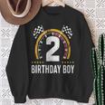 キッズ 2歳 誕生日 男の子 レーシング スピードメーター スウェットシャツ 年配の女性への贈り物