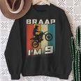 キッズ Braap I'm 9 ダートバイク 誕生日 9 Mx 9歳の誕生日 モトクロス スウェットシャツ 年配の女性への贈り物