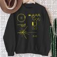 クラシック Nasa ボイジャー ゴールデンレコード 長袖tシャツ スウェットシャツ 年配の女性への贈り物