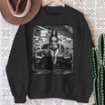 セクシーガールグラフィックtシャツ セクシーピンナップモデル&エキゾチックカーb&W 長袖tシャツ スウェットシャツ 年配の女性への贈り物