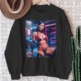 セクシーガールグラフィックtシャツ セクシーラティーナビキニモデル&スポーツカー スウェットシャツ 年配の女性への贈り物