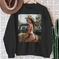 セクシーガールグラフィックtシャツ カウガールピンナップガール 2 スウェットシャツ 年配の女性への贈り物
