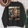 セクシーガールグラフィックtシャツ カウガールピンナップガール 4 スウェットシャツ 年配の女性への贈り物