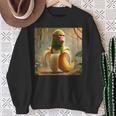 チンパンジーニ バナニーニ 長袖tシャツ スウェットシャツ 年配の女性への贈り物