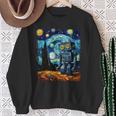 ビンテージロボットアート ゴッホ おもちゃ ロボットビルダー ロボティクス 長袖tシャツ スウェットシャツ 年配の女性への贈り物