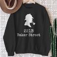 ブック愛好家 221B ベイカーストリート 探偵シャーロック・ホームズ スウェットシャツ 年配の女性への贈り物