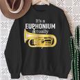 ブラスバンドのユーフォニアム奏者のための面白いユーフォニアムジョーク「 Euphonium Humour 」 スウェットシャツ 年配の女性への贈り物