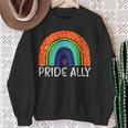 レインボーフラッグ プライド アリー ゲイプライド 月 Lgbtq Ally Lgbt スウェットシャツ 年配の女性への贈り物