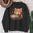 レッサーパンダ ラーメン かわいいレッサーパンダ スウェットシャツ 年配の女性への贈り物