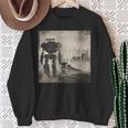 ロボットの行進、Sf、ロボット 長袖tシャツ スウェットシャツ 年配の女性への贈り物
