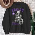 古希祝い バイク好き 猫好き 父 男性 クラシックバイク 70歳 I'm Not Old Just Upgrading スウェットシャツ 年配の女性への贈り物