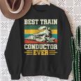 史上最高の電車の車掌 Conductor Railroad スウェットシャツ 年配の女性への贈り物