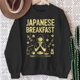 和朝食 禅 朝 みそ 米茶 グラフィックアート スウェットシャツ 年配の女性への贈り物