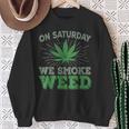 土曜日はwemoke Weeed-鈍いジョイントガンジャディスペンサリーアート スウェットシャツ 年配の女性への贈り物