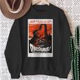 恐竜レトロヴィンテージ映画ポスタープリント 長袖tシャツ スウェットシャツ 年配の女性への贈り物