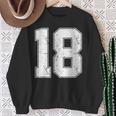 番号18シャツ、番号付き ヴィンテージ 18歳の誕生日 スウェットシャツ 年配の女性への贈り物