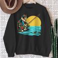 釣り 猫 面白いtシャツ 釣りバカ 釣り人 メンズ おもしろ ネタ 面白い 服 オリジナル 海釣り 川釣り スウェットシャツ 年配の女性への贈り物