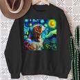 面白いtシャツ 犬 キャバリア ゴッホ 星月夜 わんこ メンズ おもしろ グッズ 服 かわいい スウェットシャツ 年配の女性への贈り物