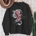龍 日本の桜文化 長袖tシャツ スウェットシャツ 年配の女性への贈り物