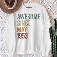 1953年5月以来素晴らしい誕生日。面白いレトロ。 スウェットシャツ 年配の女性への贈り物