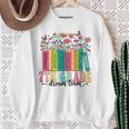 7Th Grade Dream Team Book Wildflower First Day Of School Performance Sweatshirt Gifts for Old Women
