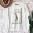 Anna Karenina Leo Tolstoy ヴィンテージブックカバー スウェットシャツ 年配の女性への贈り物