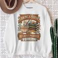 Baking Books Vintage Because Murder Is Illegal Aesthetic Sweatshirt Gifts for Old Women Baking Books Vintage Because Murder Is Illegal Aesthetic Sweatshirt Gifts for Old Women