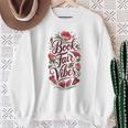 Book Fair Vibes Groovy 70s Retro School Librarian Sweatshirt Gifts for Old Women