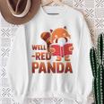 Book Nerd Well Red Panda Cute Bear Book Nerd Zookeeper Sweatshirt Gifts for Old Women